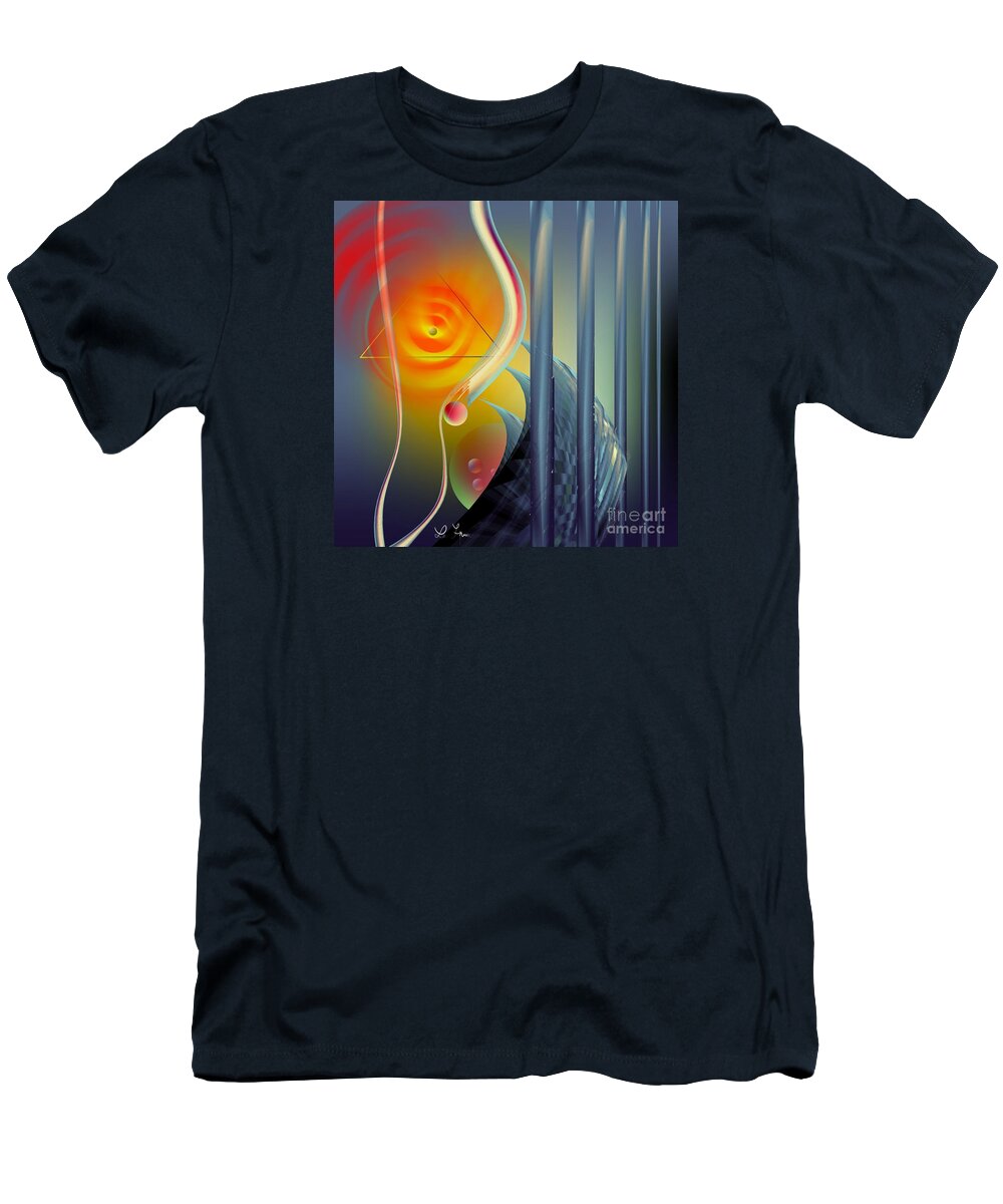 Morning T-Shirt featuring the digital art Morning Prayer 2 by Leo Symon