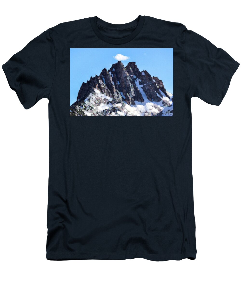 Mount Heyburn T-Shirt featuring the digital art Mount Heyburn by Lynellen Nielsen