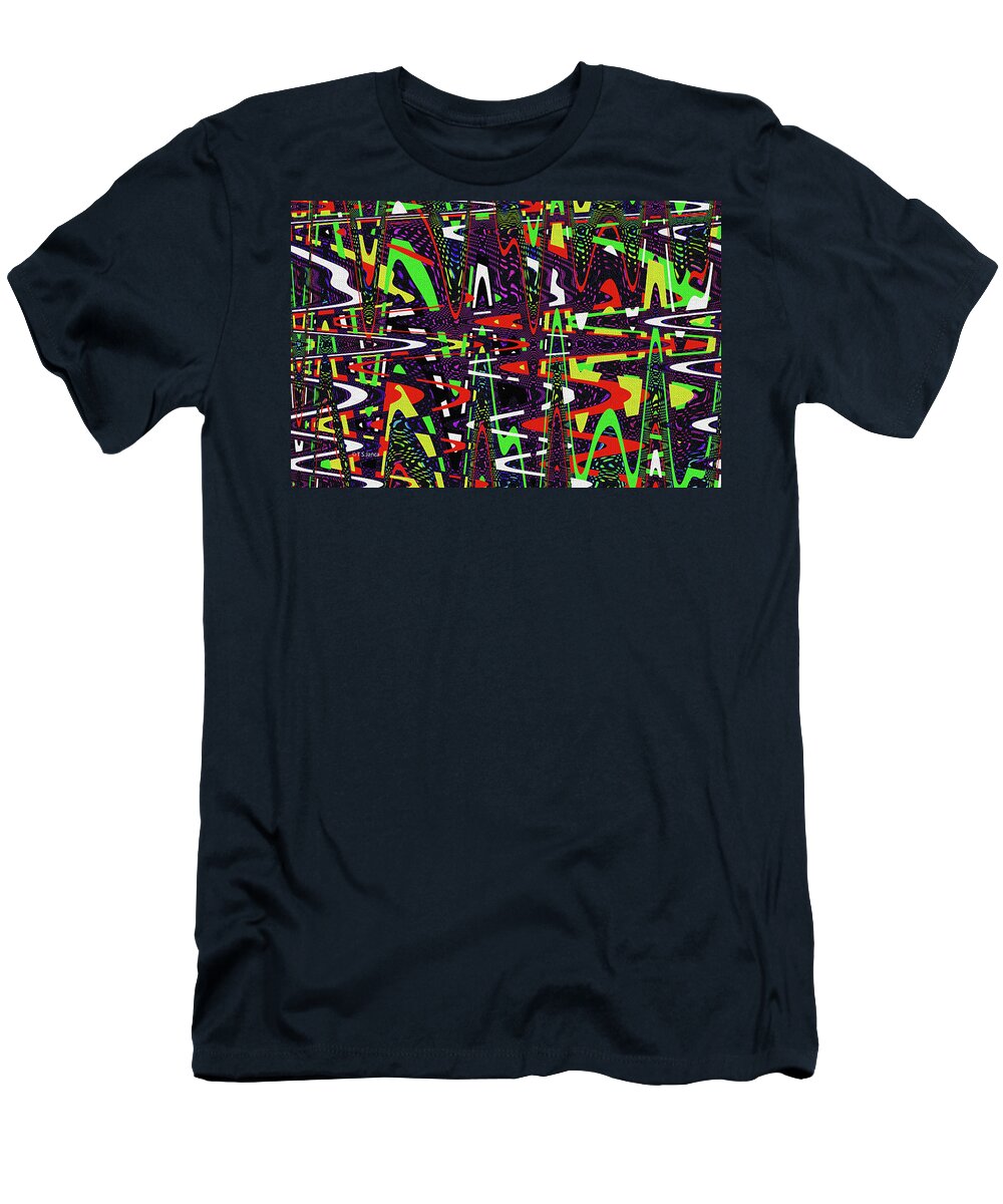 Multi Color Abstract T-Shirt featuring the photograph Multi Color Abstract by Tom Janca