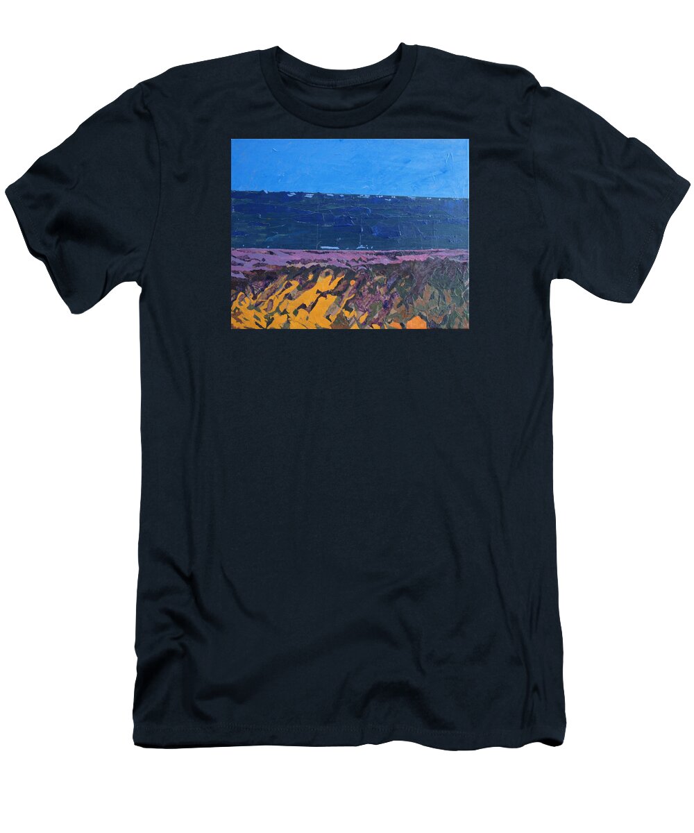 Ocean T-Shirt featuring the painting Muscular Crepuscular by Leah Tomaino