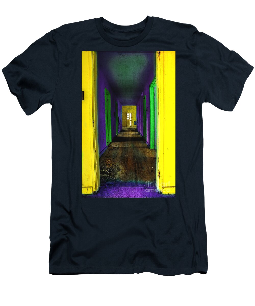 Abandoned Home T-Shirt featuring the photograph My Illusion Lies Just Beyond by Michael Eingle