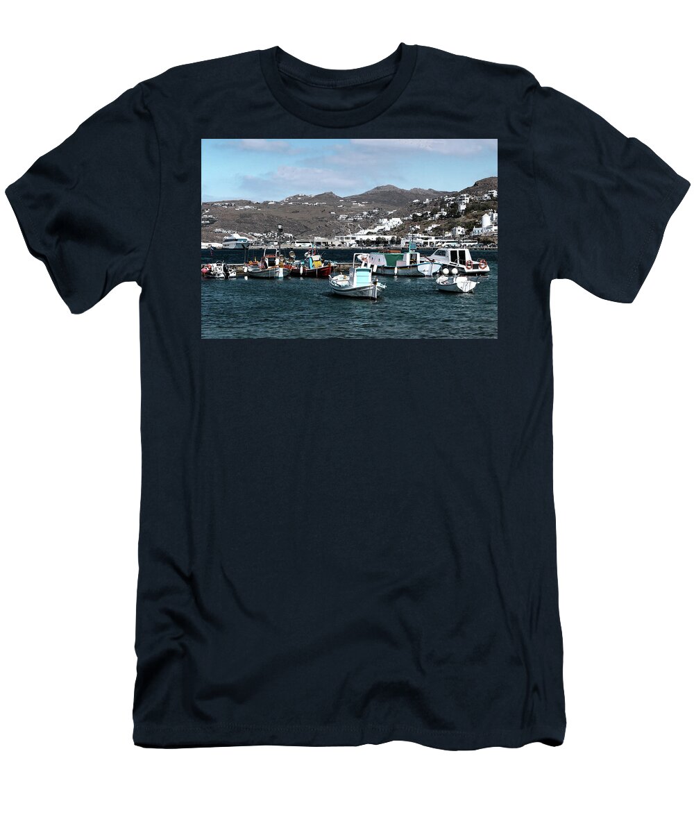 Europe T-Shirt featuring the photograph Mykonos Greece II by Tom Prendergast