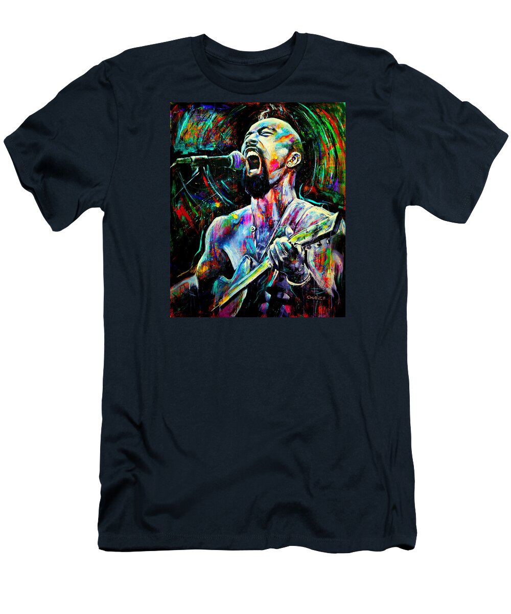 Robyn Chance T-Shirt featuring the painting Nahko by Robyn Chance