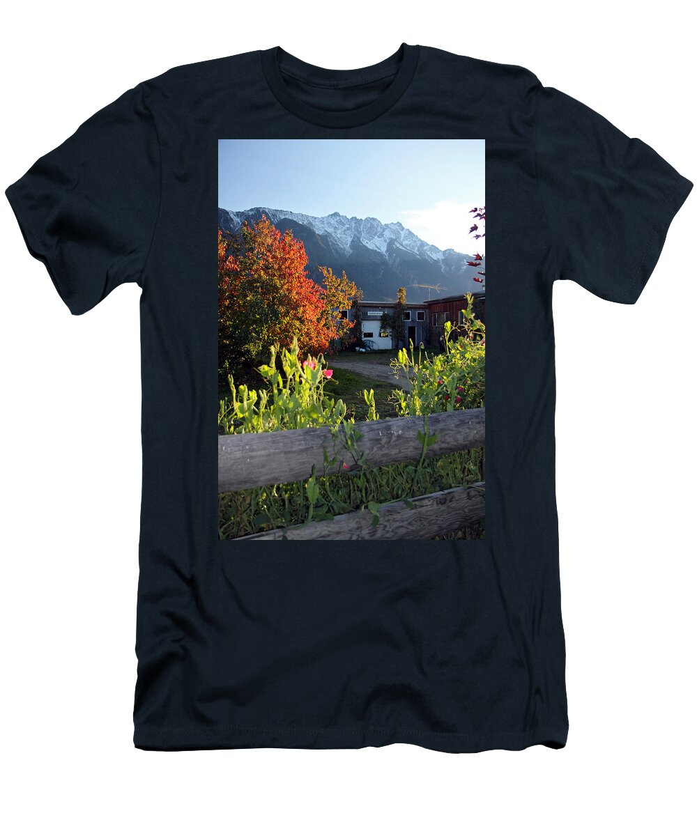 North Arm Farm T-Shirt featuring the photograph North Arm Farm in autumn by Pierre Leclerc Photography