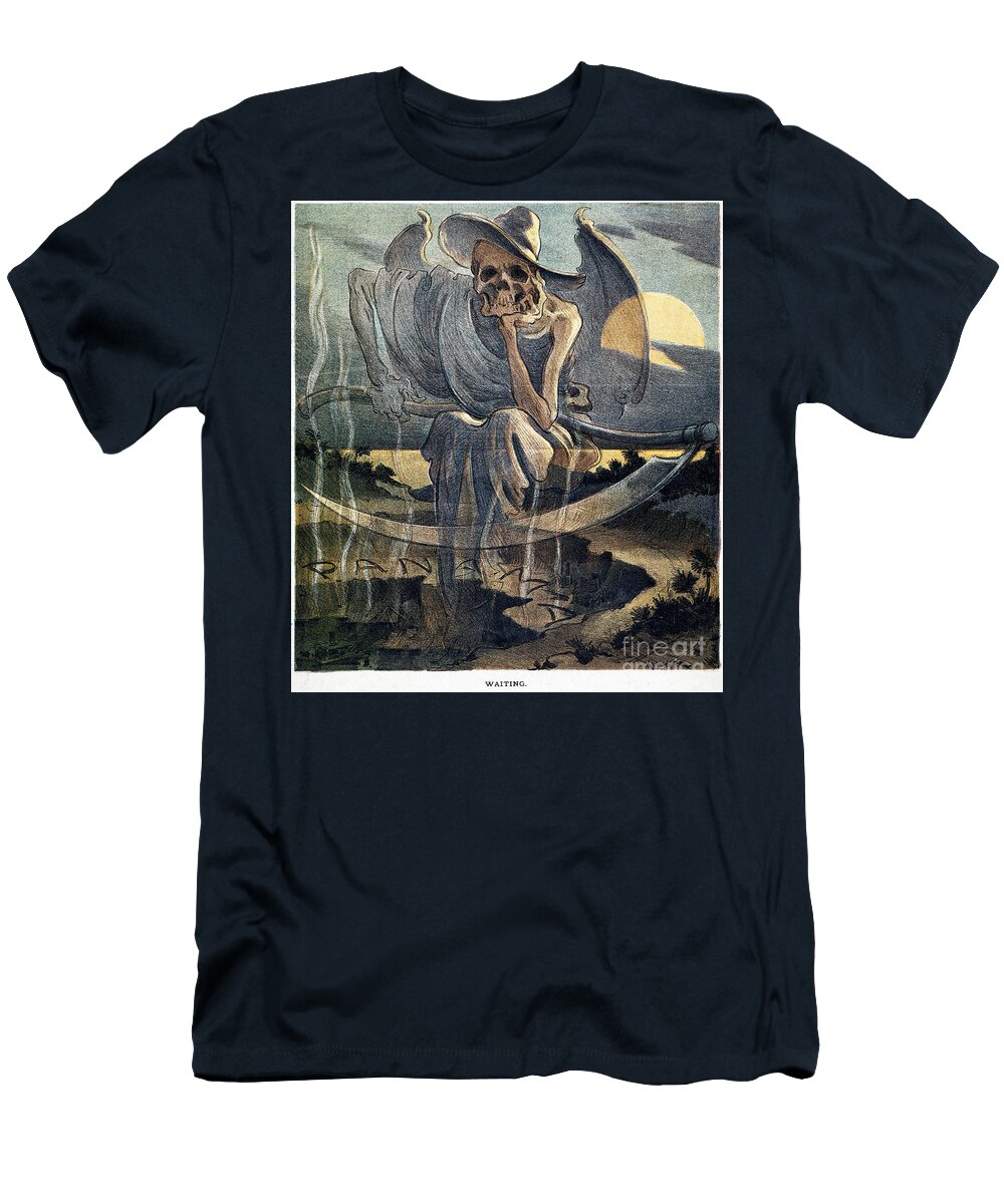 1904 T-Shirt featuring the photograph Panama Canal Cartoon, 1904 by Granger