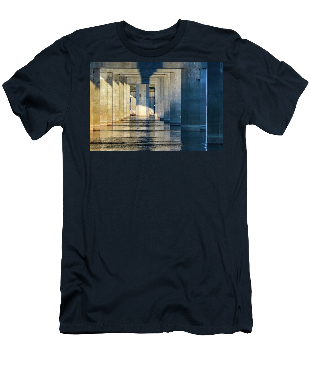 Clark Bridge T-Shirt featuring the photograph Passages by Holly Ross