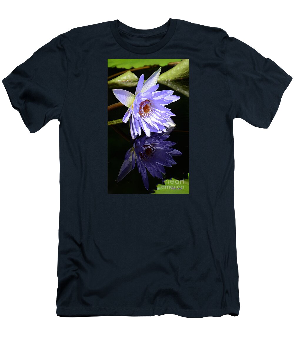 Lily T-Shirt featuring the photograph Peaceful Reflections by Cindy Manero