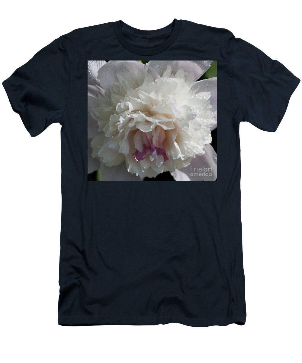Peony T-Shirt featuring the photograph Peony No. 1 2018 by Sherry Hallemeier