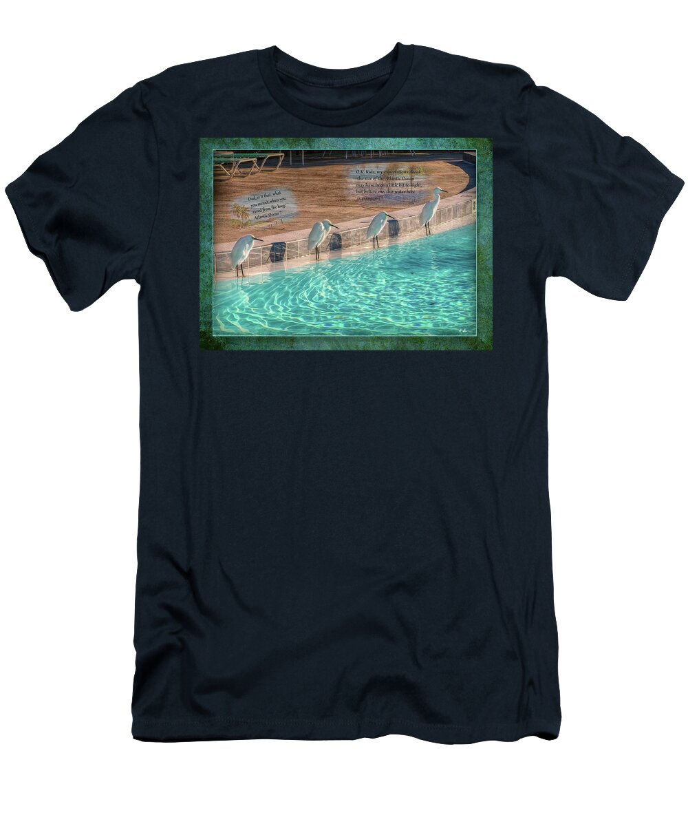 Pool T-Shirt featuring the photograph Pool Talk by Hanny Heim