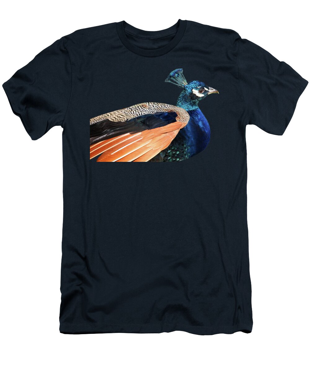 Peacock T-Shirt featuring the photograph Proud Peacock by Gill Billington