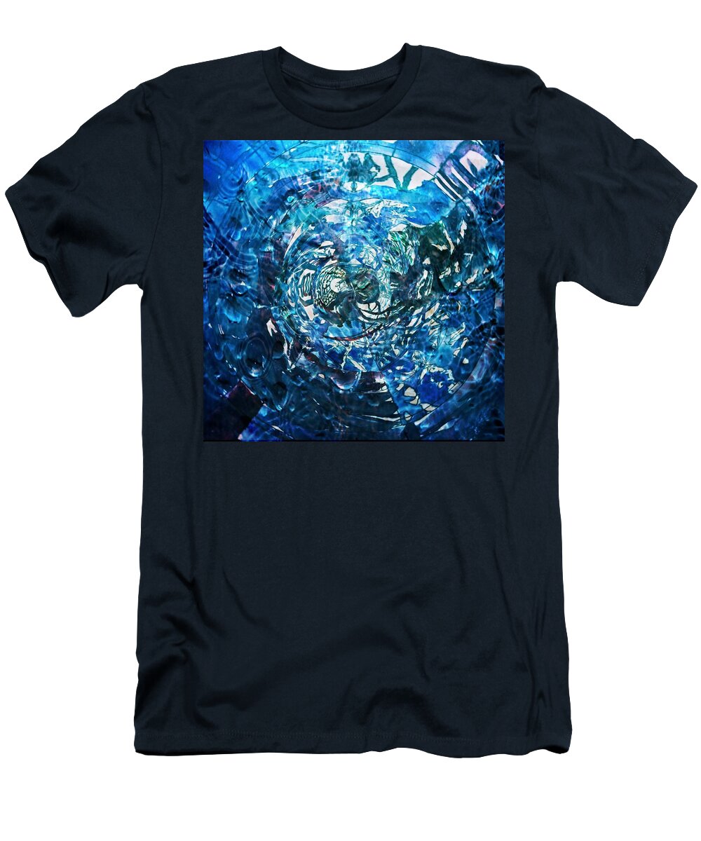 Water T-Shirt featuring the digital art Puddle by Angela Weddle