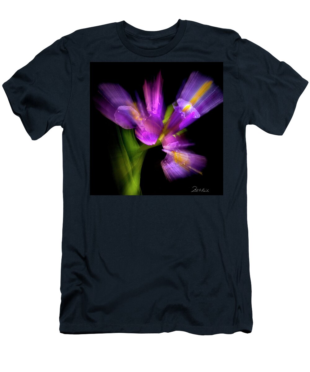 Iris T-Shirt featuring the photograph Purple Iris by Frederic A Reinecke