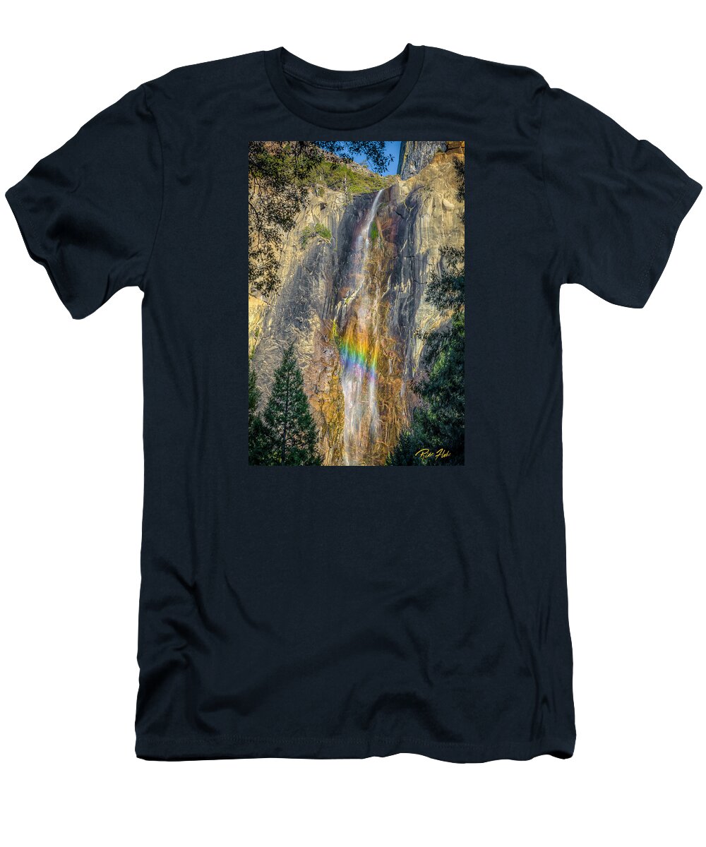 Bridal Veil Falls T-Shirt featuring the photograph Rainbow at Bridal Veil by Rikk Flohr