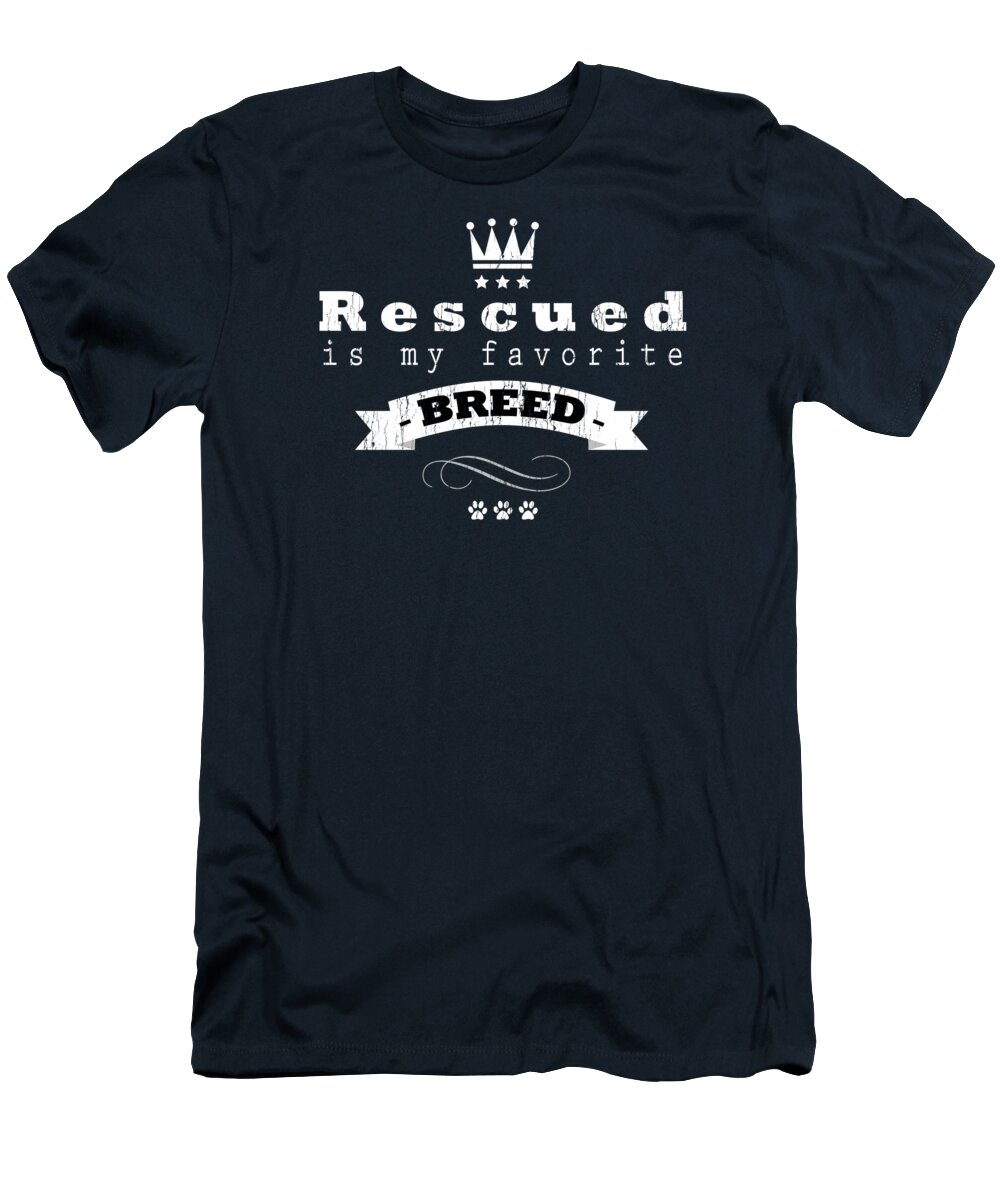Rescued T-Shirt featuring the digital art Rescued Crown Light by Tim Wemple
