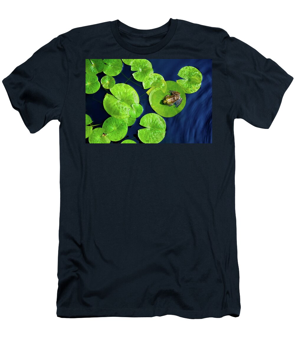 Cornish T-Shirt featuring the photograph Ribbit by Greg Fortier