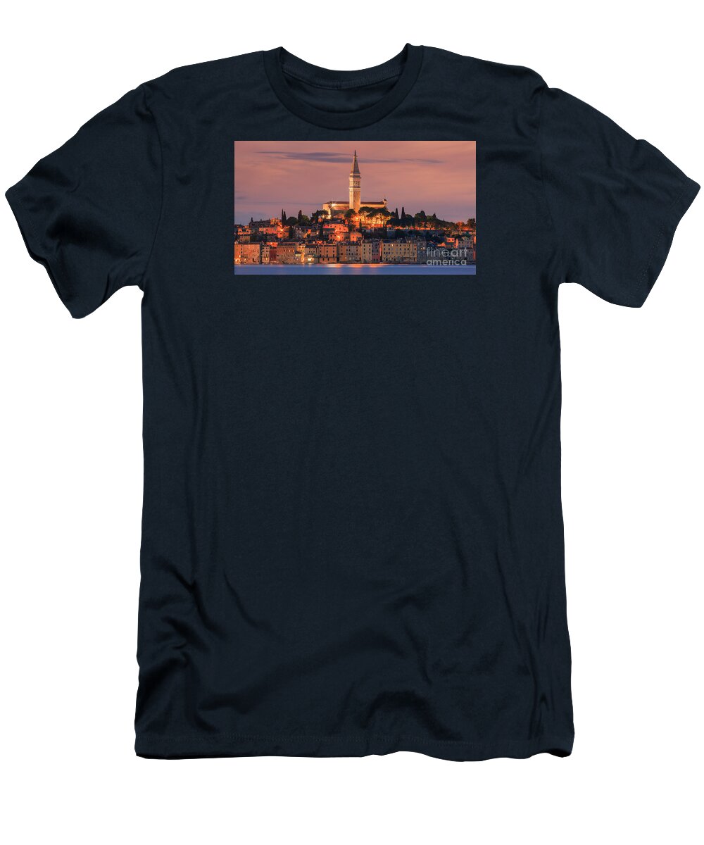 Rovinj T-Shirt featuring the photograph Rovinj is a city on the Istrian peninsula, Croatia by Henk Meijer Photography