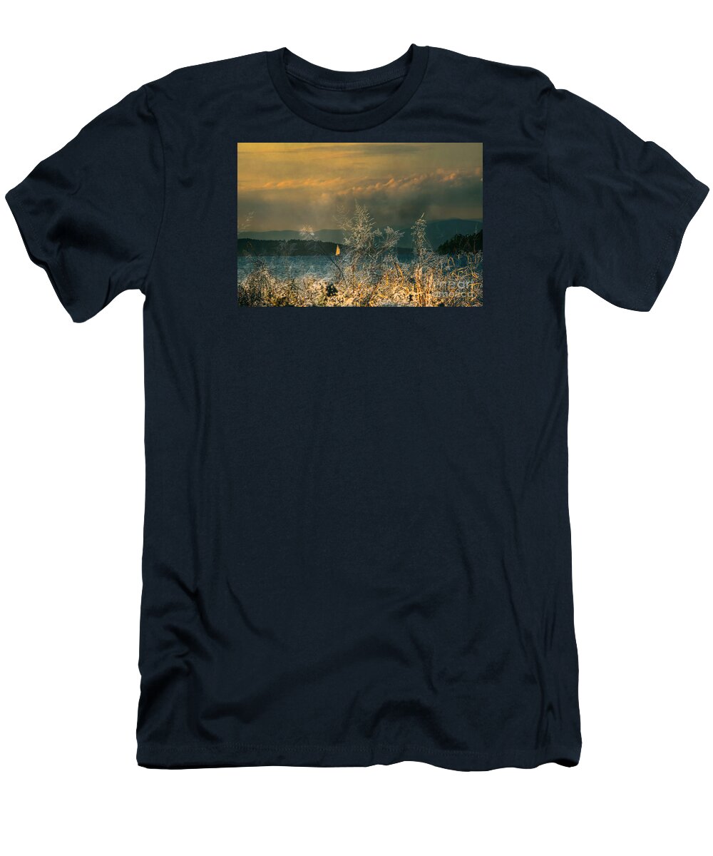 Winnipesaukee T-Shirt featuring the photograph Sailing on the Winnipesaukee by Mim White