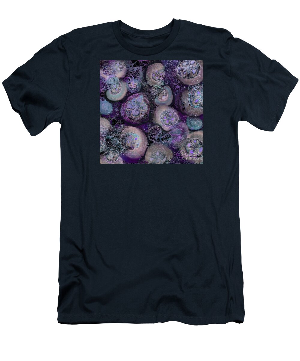 Sea T-Shirt featuring the digital art Sea Glow by Carol Jacobs