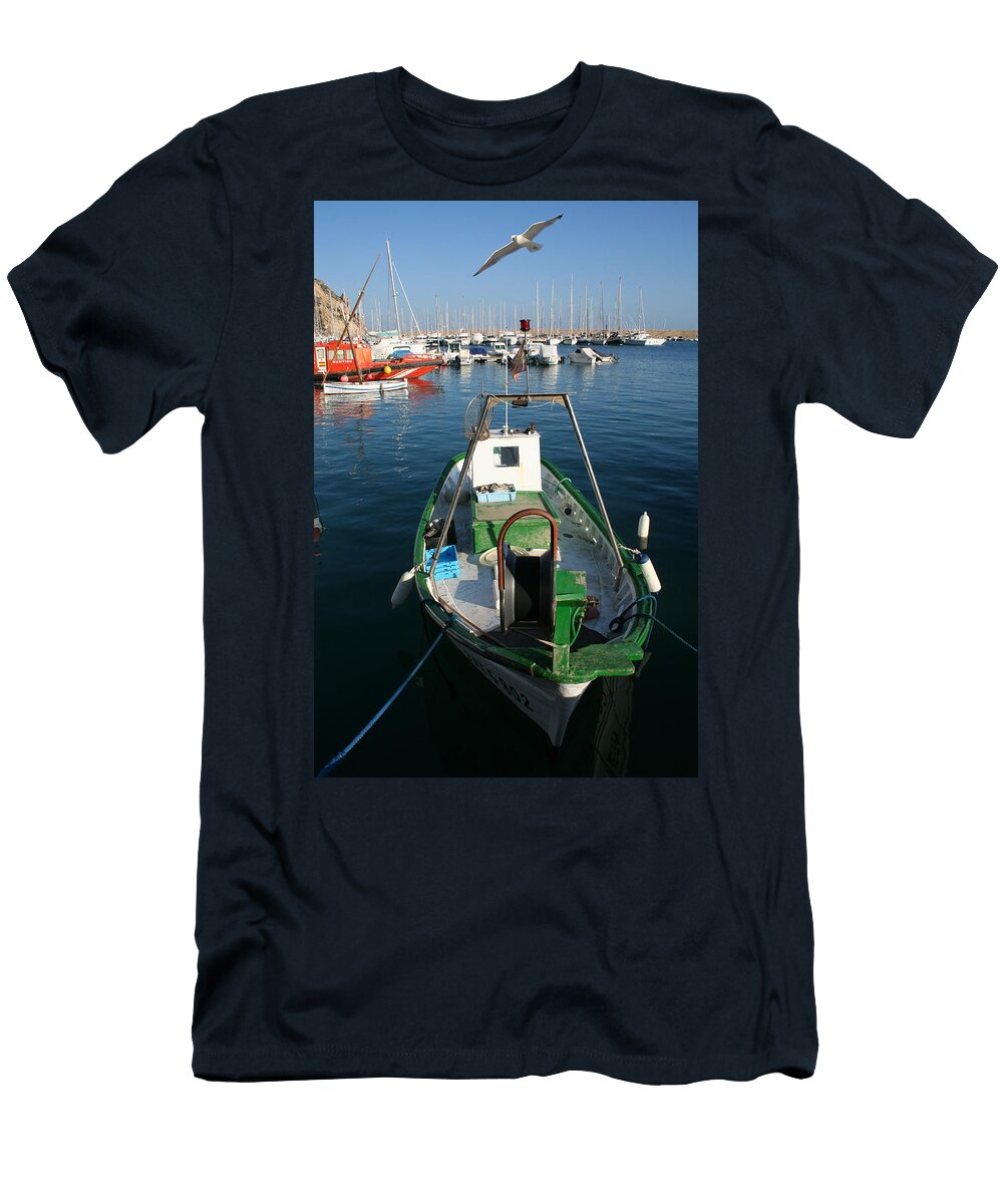Javea T-Shirt featuring the photograph Sea Gull by Gaile Griffin Peers