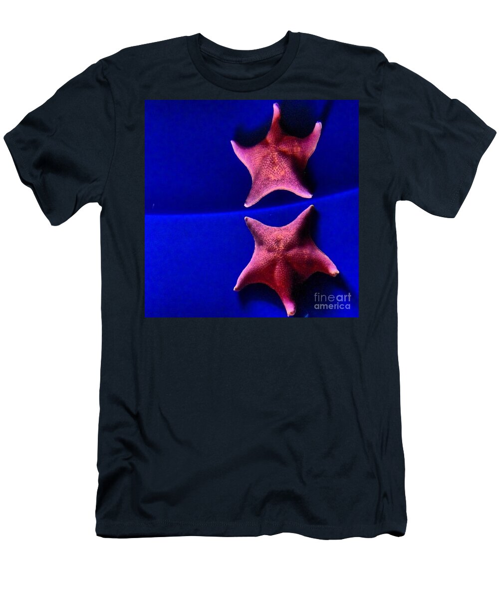 Star Fish T-Shirt featuring the photograph Seeing Double by Denise Railey