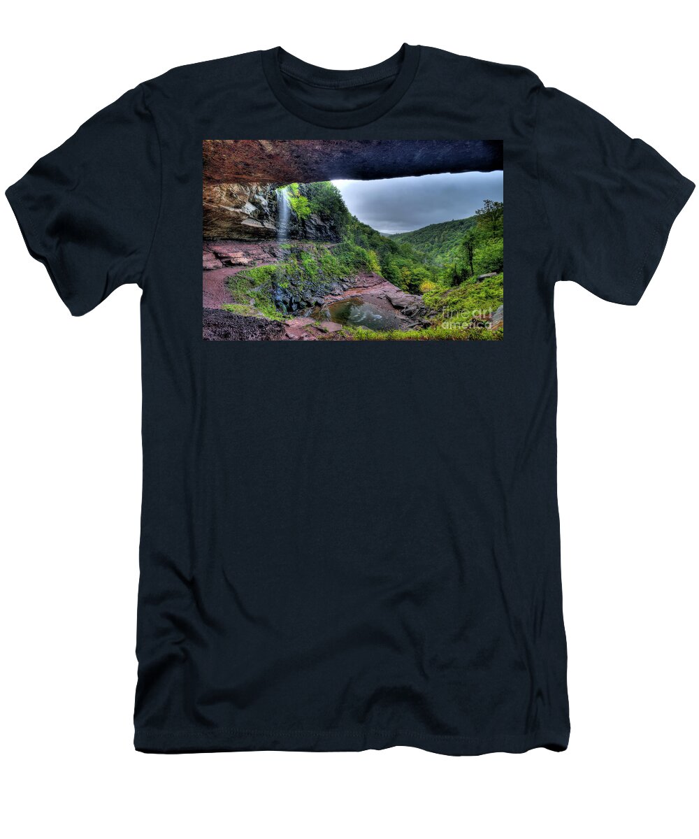 Kaaterskill Falls T-Shirt featuring the photograph September days by Rick Kuperberg Sr