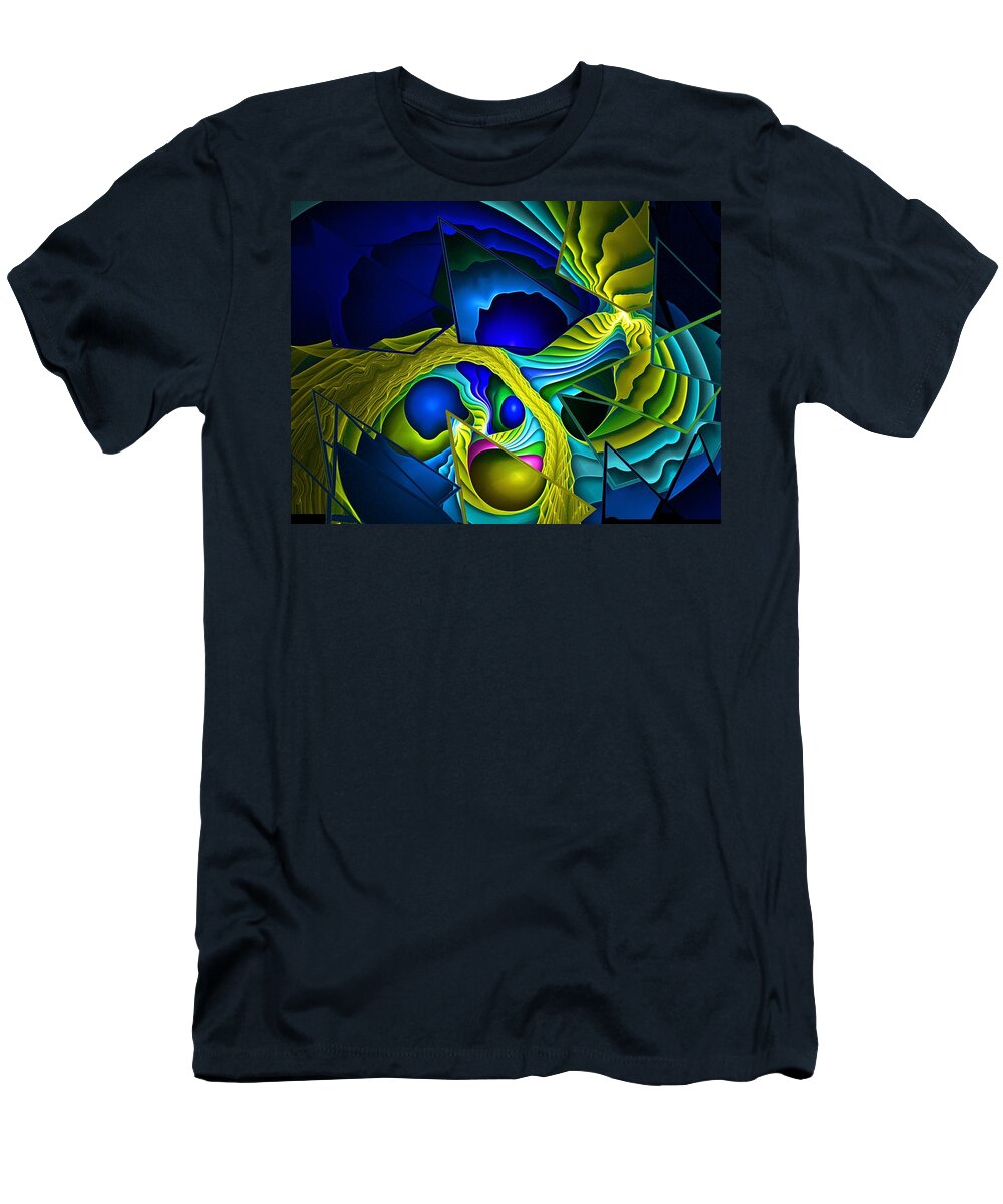 Fantasy T-Shirt featuring the digital art Shattered Visions. by David Lane