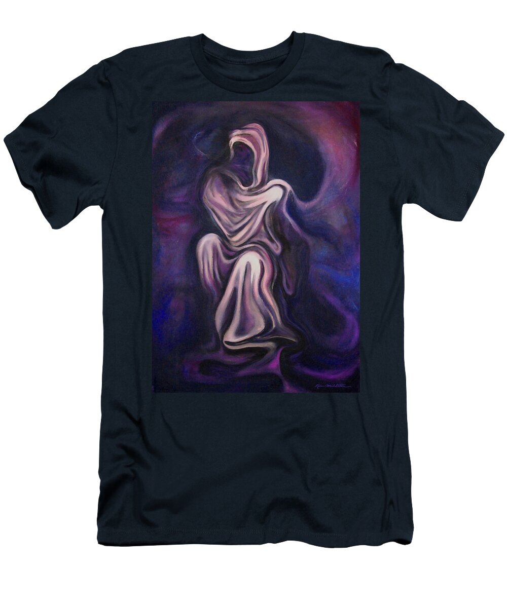 Shroud T-Shirt featuring the painting Shroud by Kevin Middleton