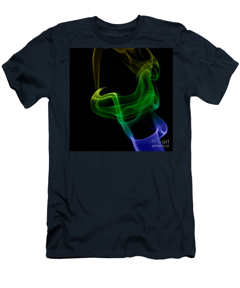 Abstract T-Shirt featuring the photograph smoke XXIV by Joerg Lingnau