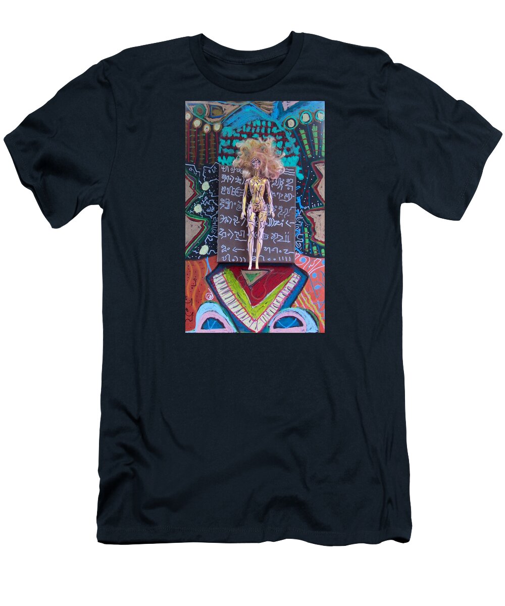 Herbal Tincture T-Shirt featuring the painting St. John's Wort Herbal Tincture by Clarity Artists