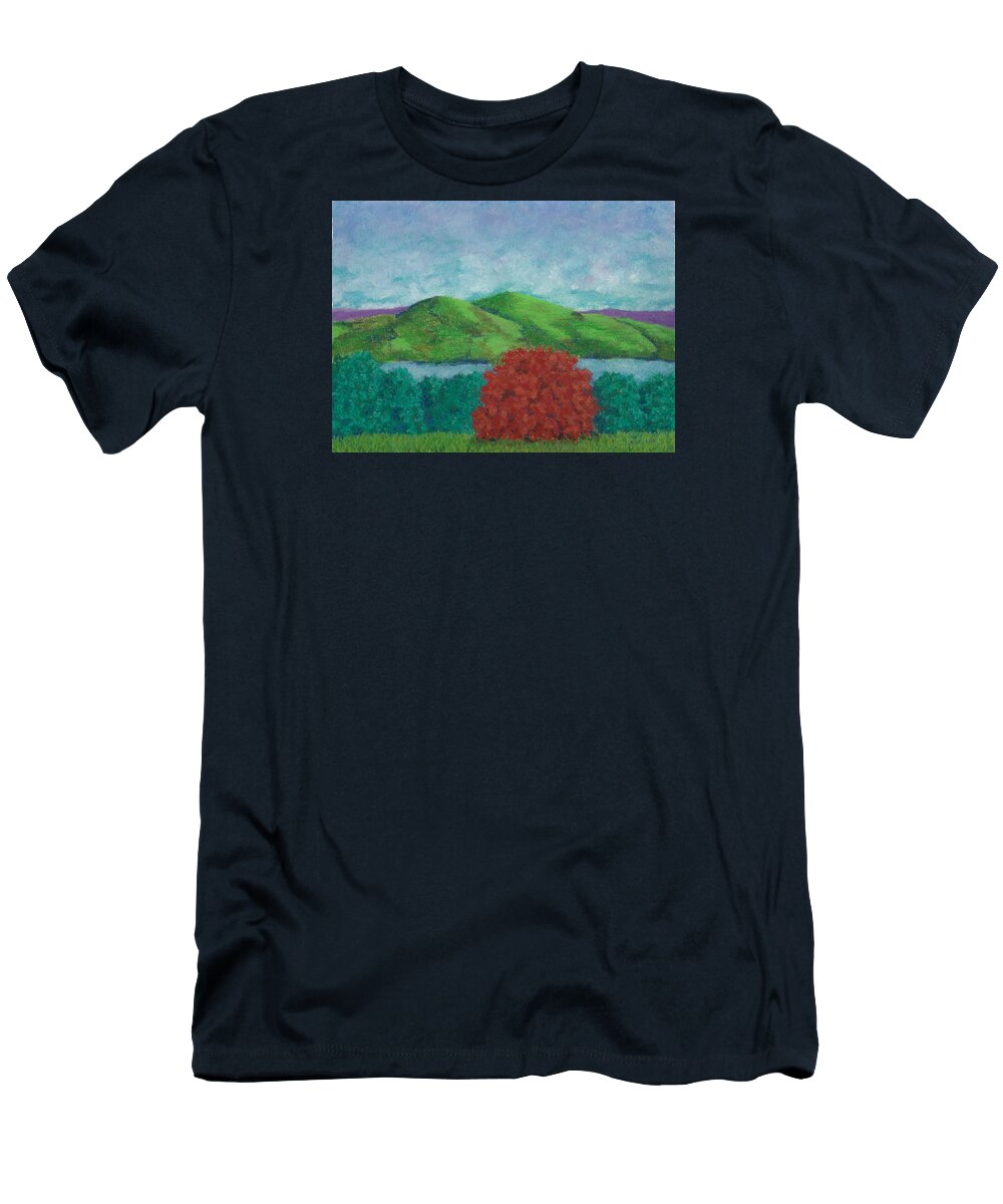 Kripalu Center T-Shirt featuring the pastel Standout by Anne Katzeff