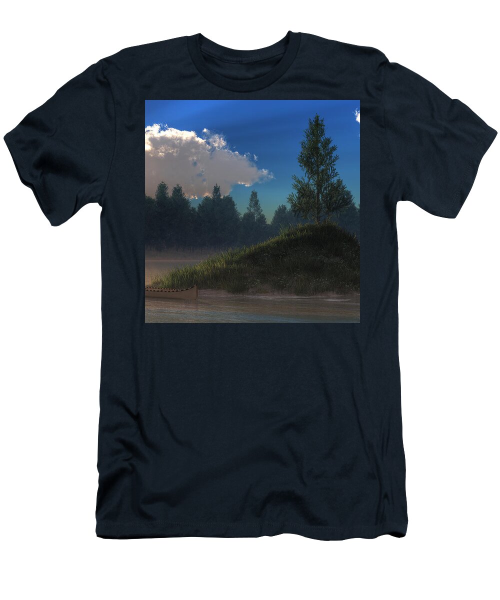 Tree T-Shirt featuring the digital art Stands Alone by Daniel Eskridge