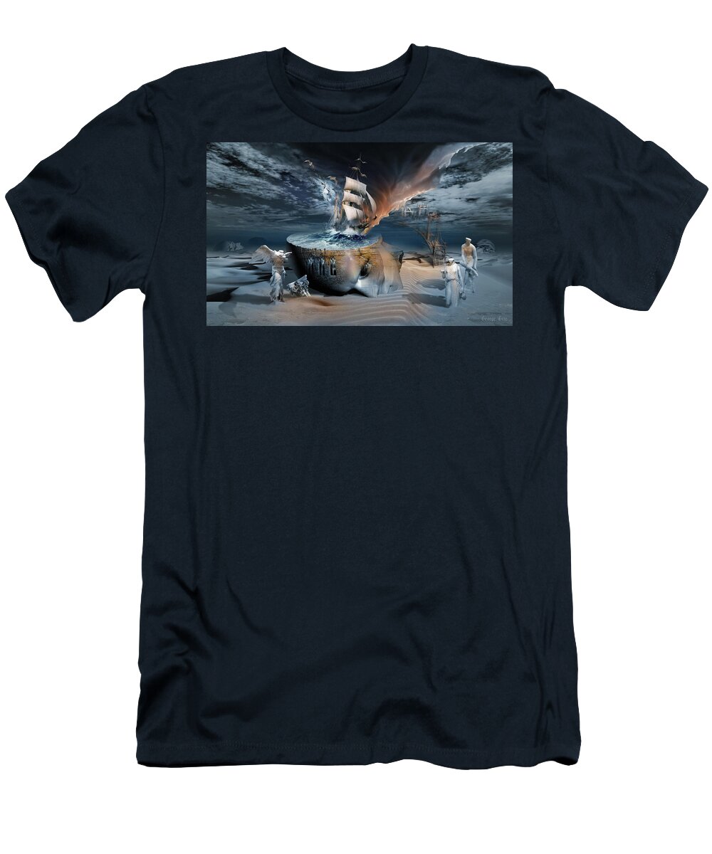 Neo-romanticism T-Shirt featuring the digital art Stormbringer by George Grie