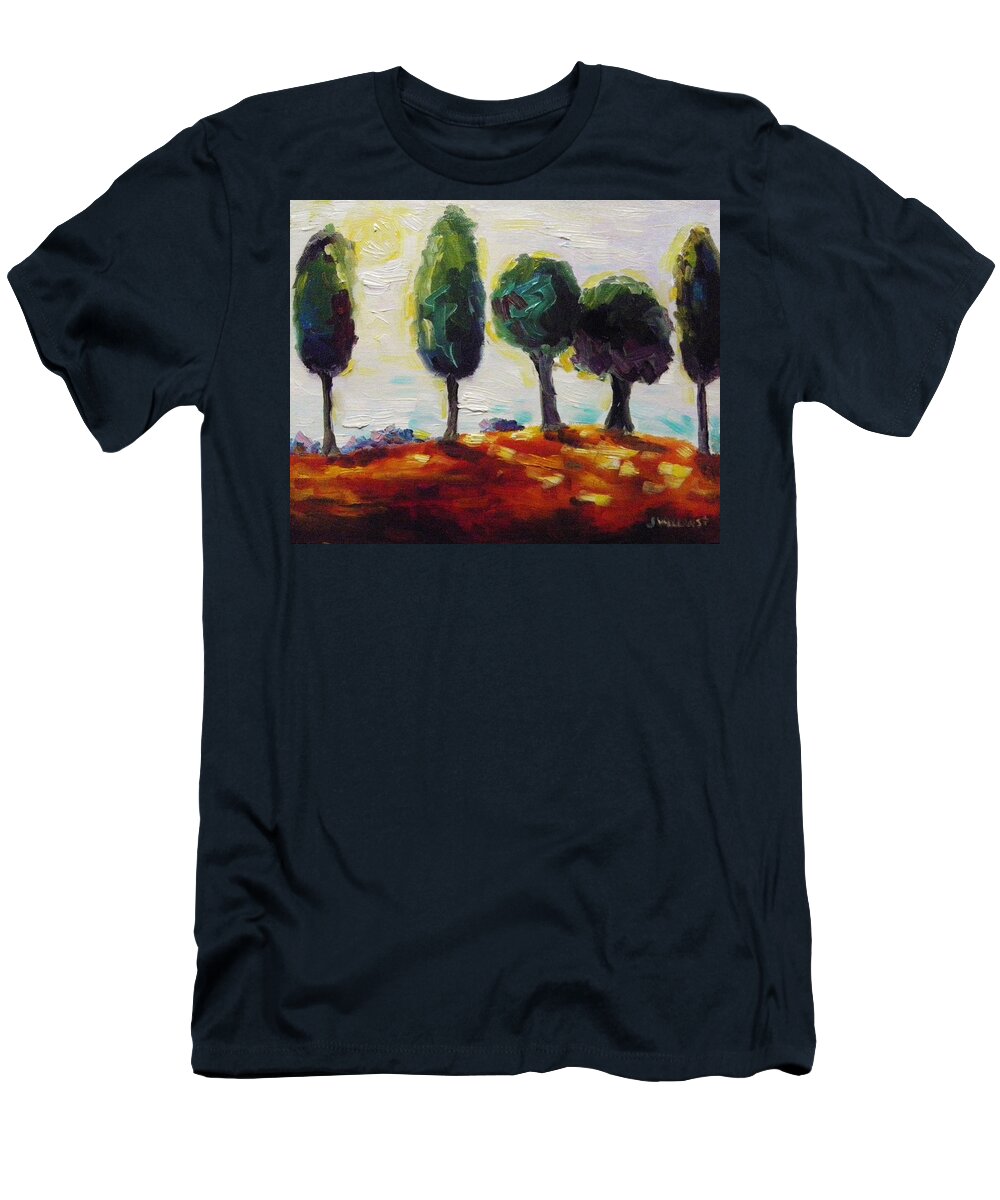 Summer Glow T-Shirt featuring the painting Summer Glow by John Williams