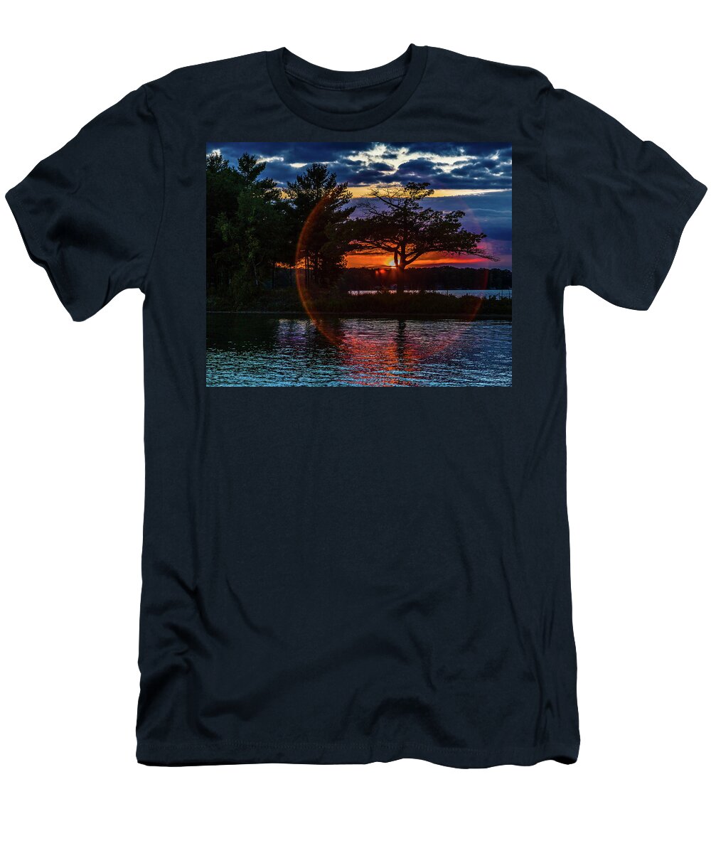 Sun Flare T-Shirt featuring the photograph Sun Flare by Joe Holley