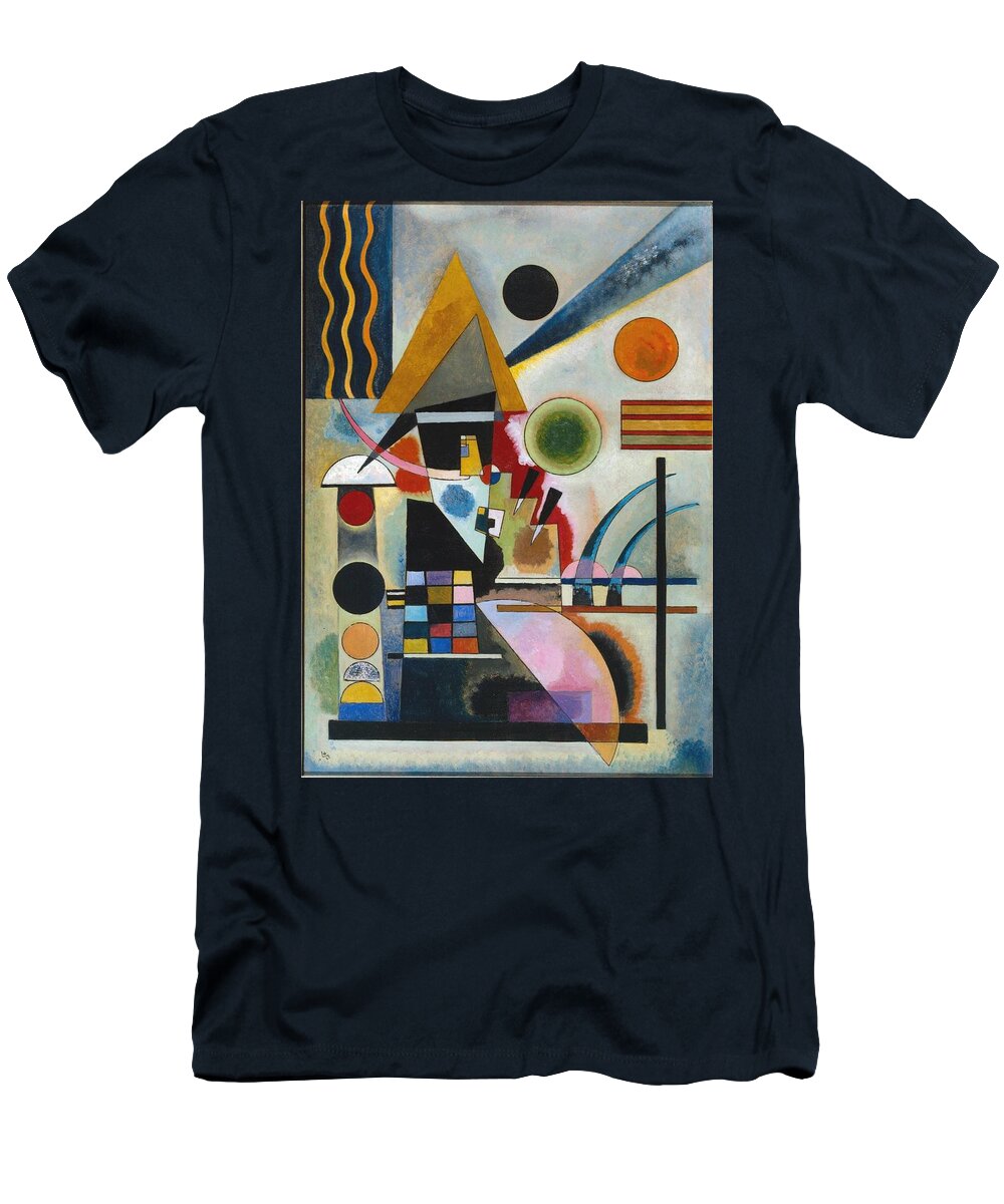 Wassily Kandinsky 1866�1944  Swinging Schaukeln T-Shirt featuring the painting Swinging Schaukeln by Wassily Kandinsky