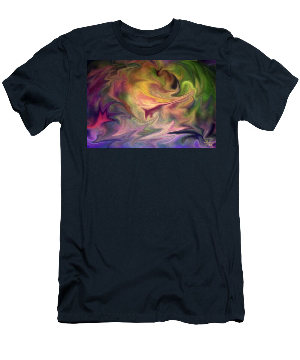 Modern T-Shirt featuring the digital art Syntropia by Vincent Franco