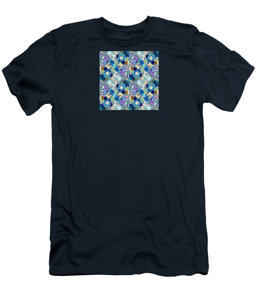 Inversion T-Shirt featuring the digital art T J O D Tile Variation 4 Inverted by Helena Tiainen