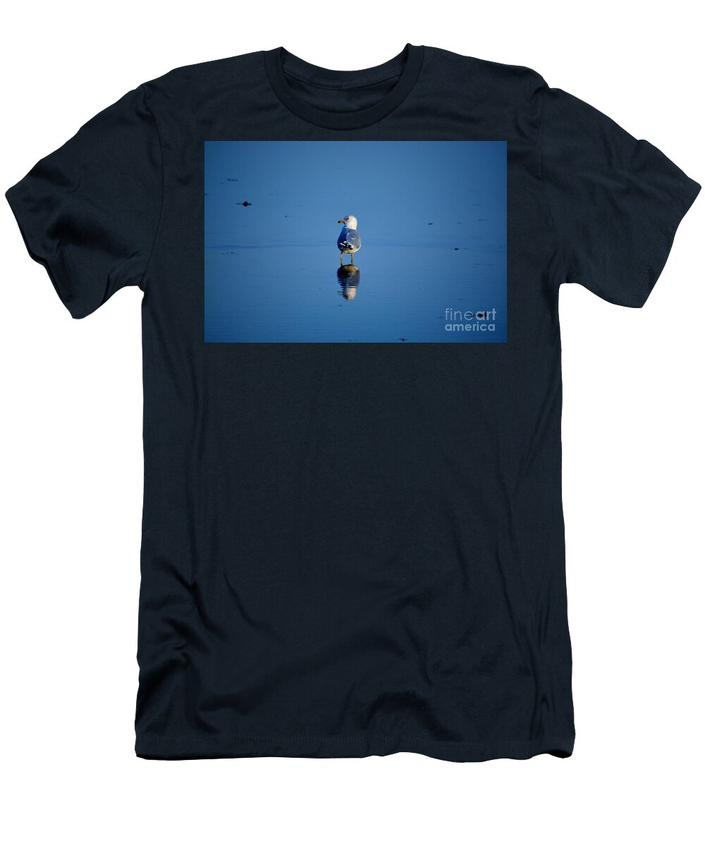 Seagull T-Shirt featuring the photograph Tan Lines by Dani McEvoy