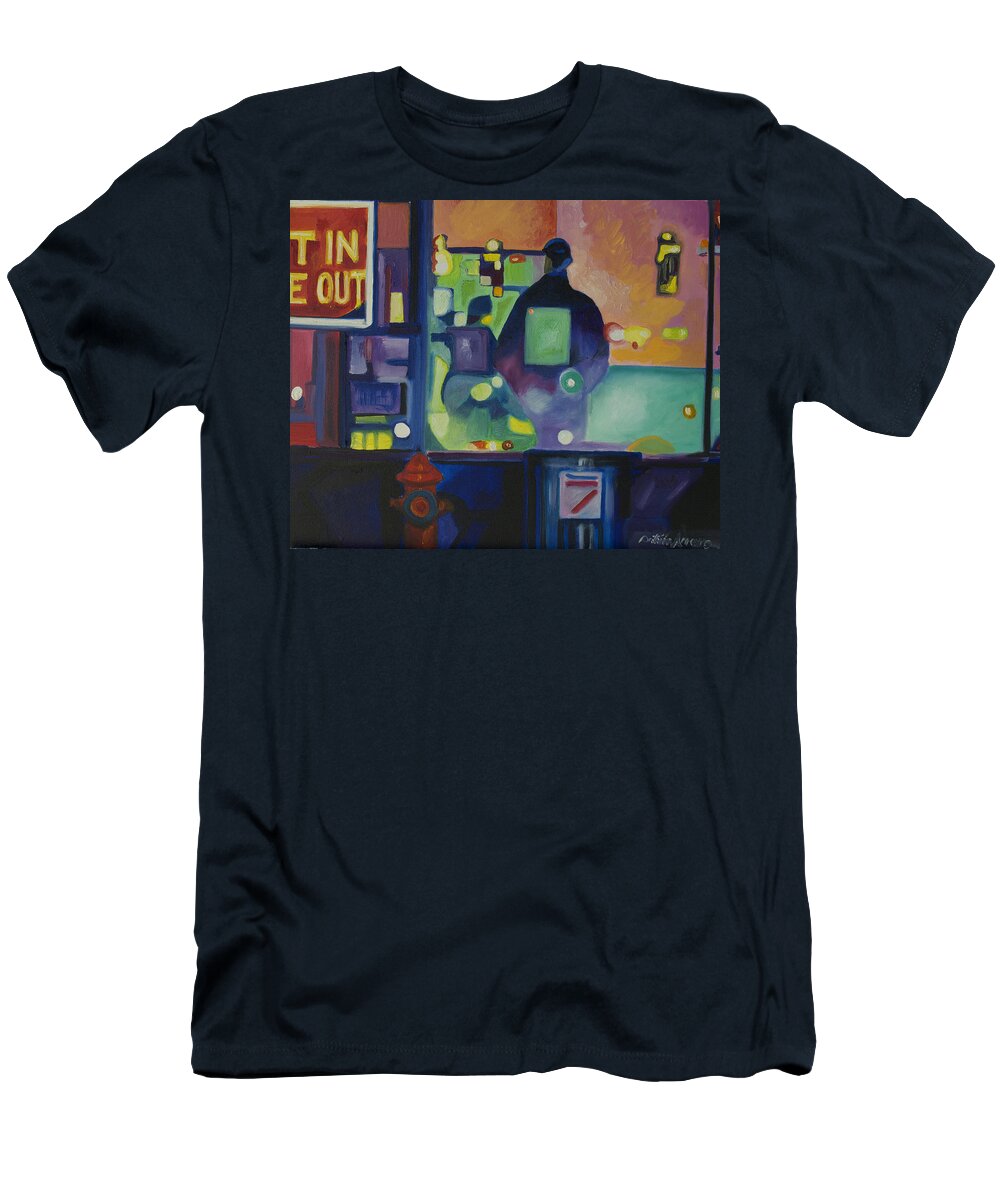 Abstract T-Shirt featuring the painting Ten Minutes by Patricia Arroyo