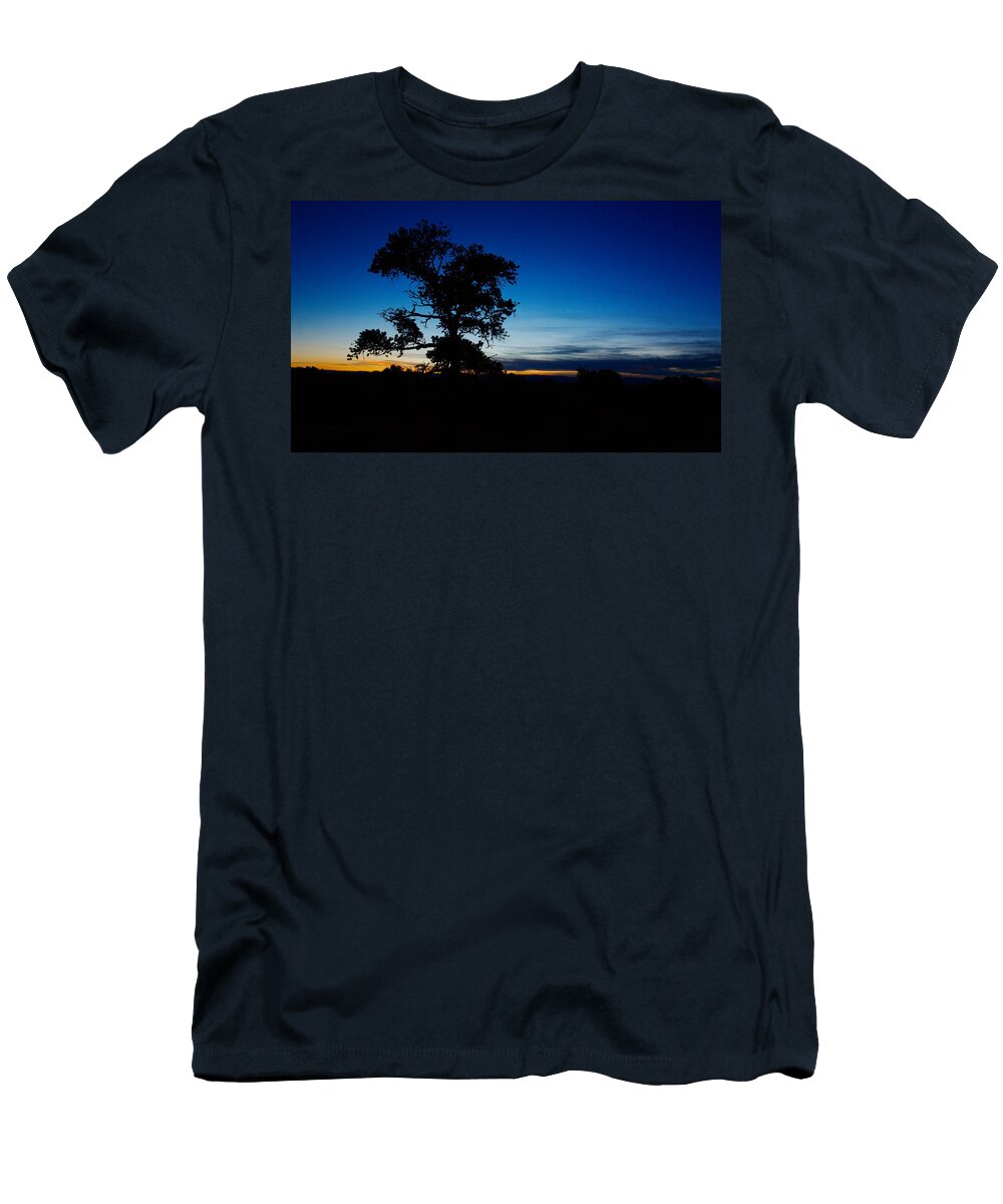 Canyon T-Shirt featuring the photograph The Blues of Dusk by David Andersen