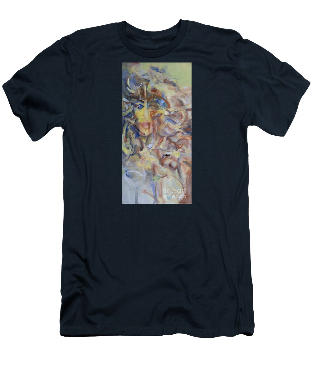 Egypt T-Shirt featuring the painting The Dream Stelae / Nefertiti by Ritchard Rodriguez