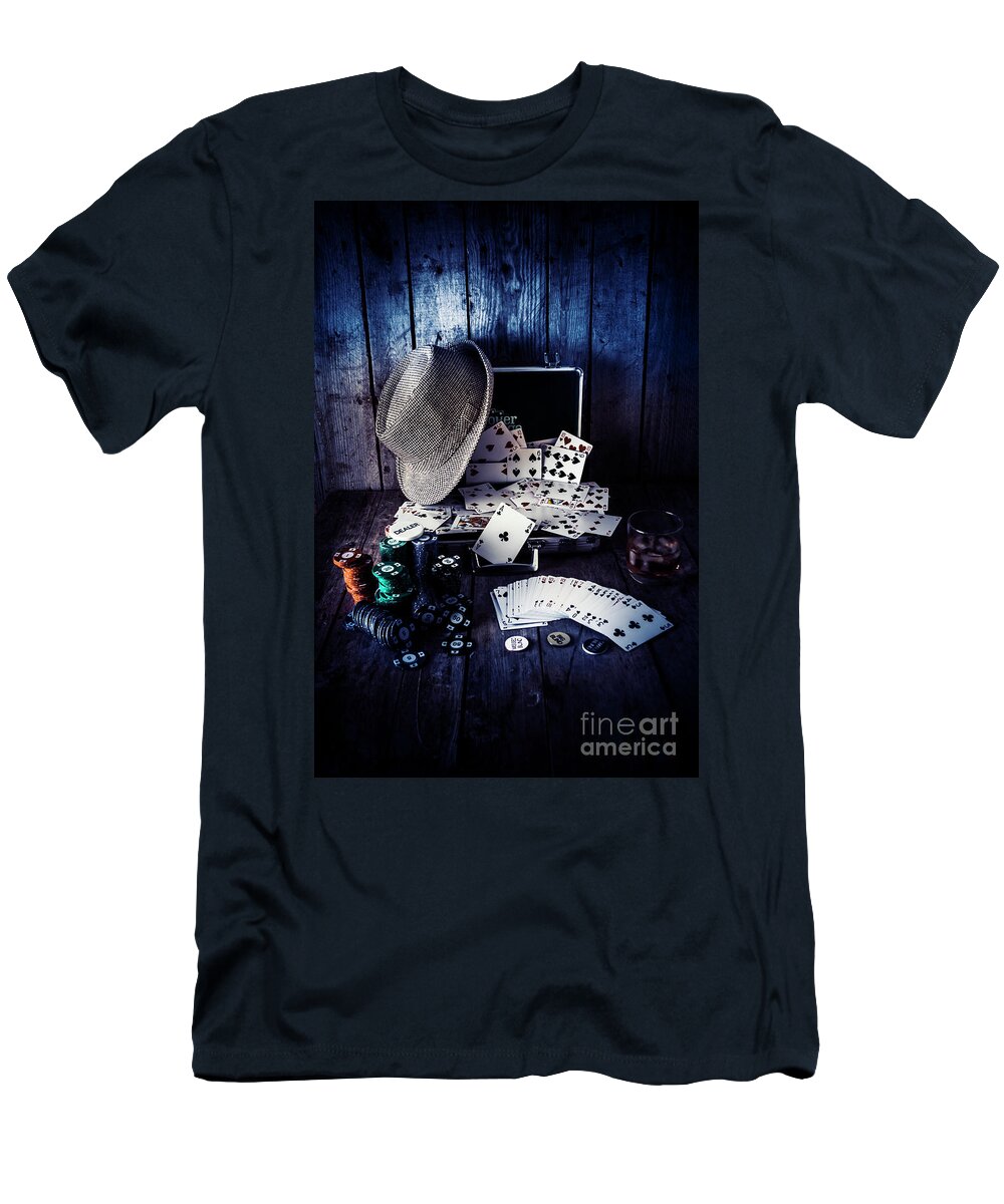 Poker T-Shirt featuring the photograph The poker ace by Jorgo Photography