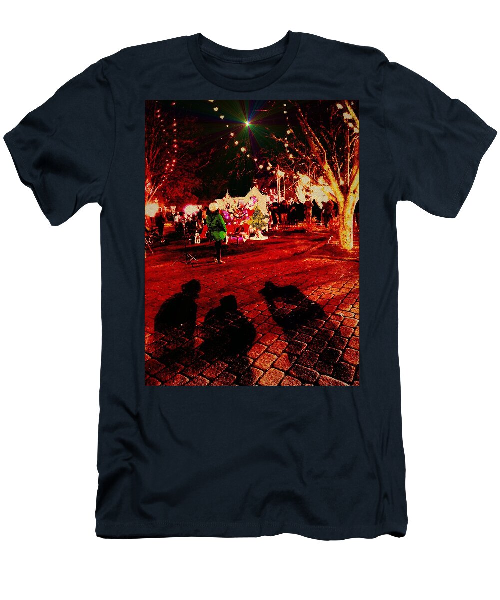 Christmas T-Shirt featuring the digital art Three Wisemen by Cliff Wilson