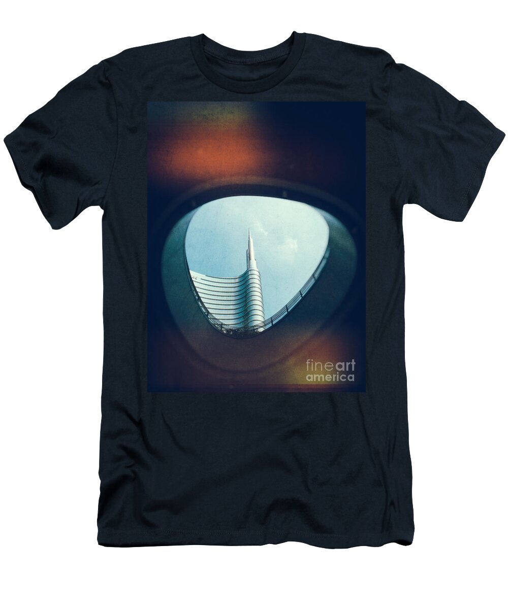 Architecture T-Shirt featuring the photograph Through the hole by Silvia Ganora