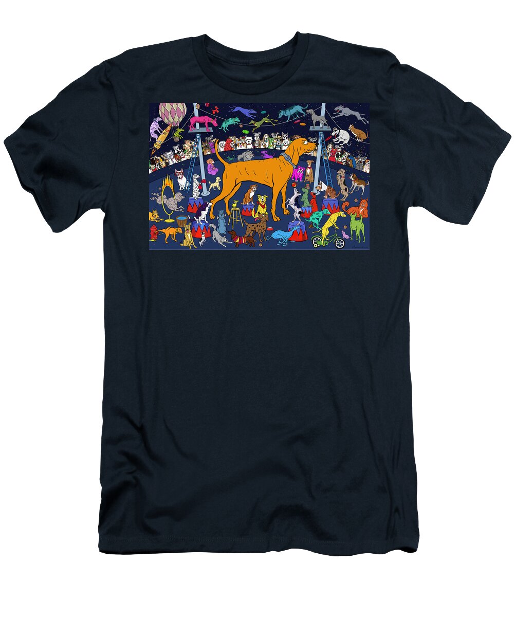 Dog T-Shirt featuring the painting Top Dog by Frank Harris