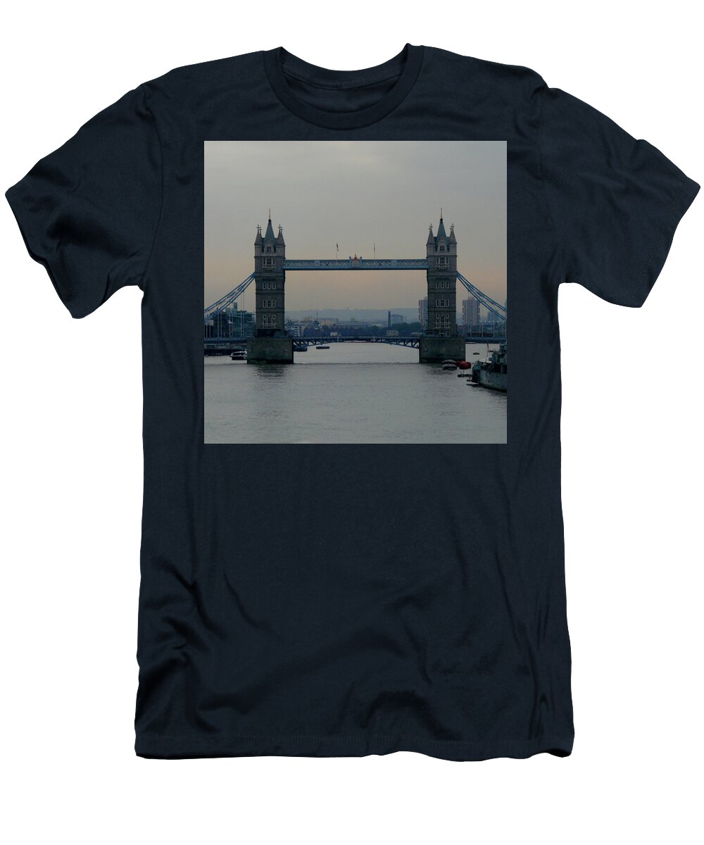 London T-Shirt featuring the photograph Tower Bridge, London by Misentropy