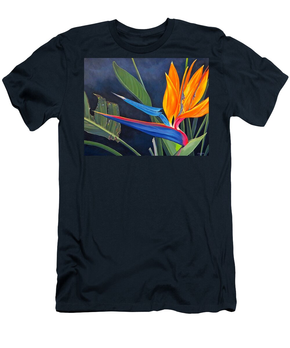 Botanical T-Shirt featuring the painting Tropicoso by Hunter Jay
