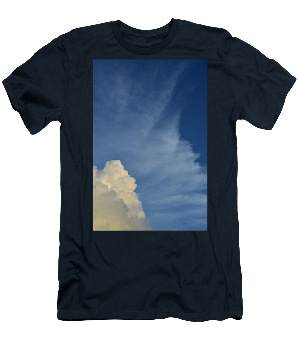 Clouds T-Shirt featuring the photograph Two Tone Clouds 9384 by Wesley Elsberry