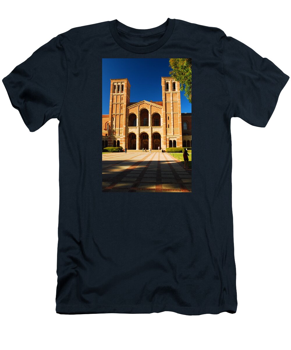Royce T-Shirt featuring the photograph Ucla by James Kirkikis