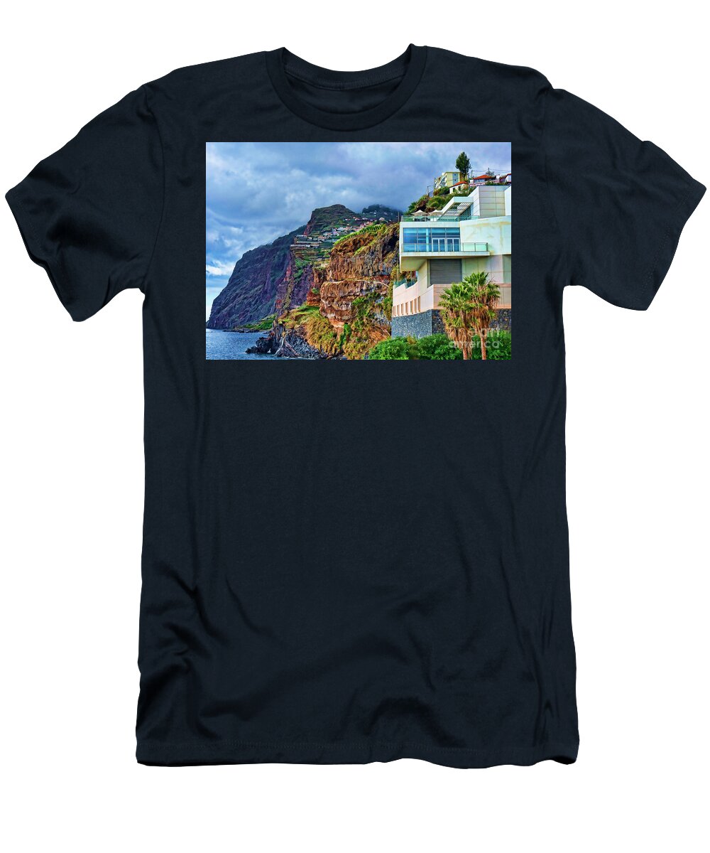 Fishing T-Shirt featuring the photograph Viewpoint over Camara de Lobos Madeira Portugal by Brenda Kean